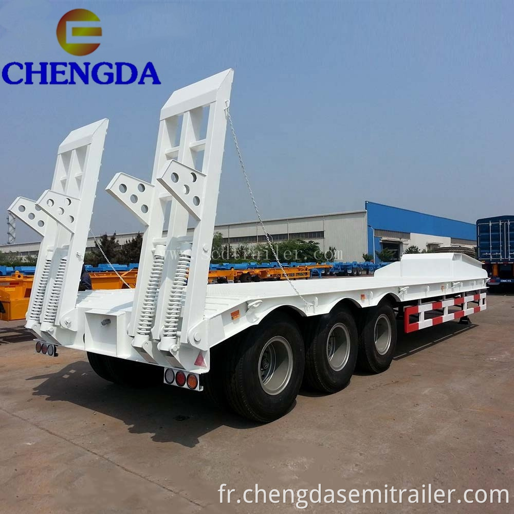 lowbed semi trailer